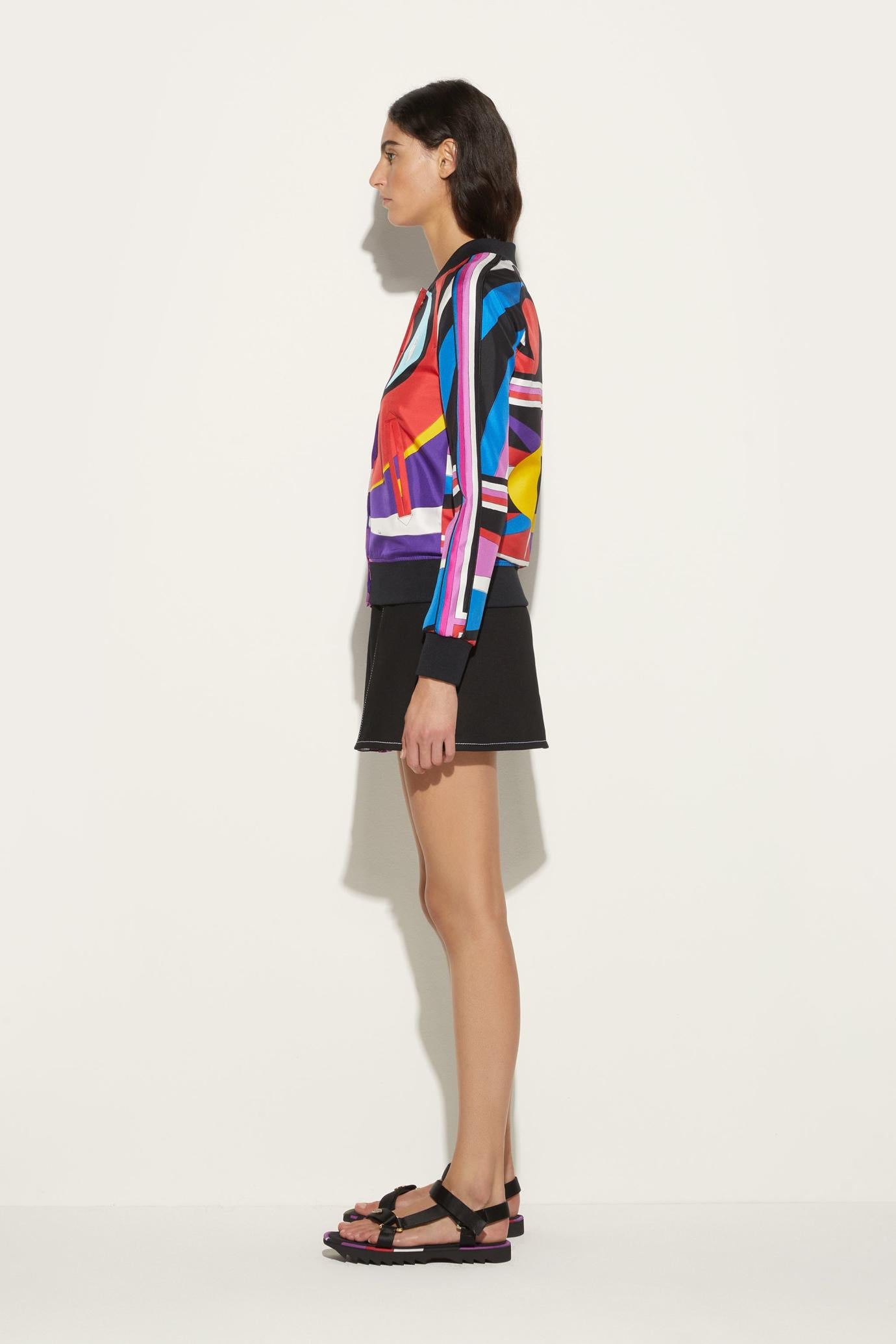 PUCCI Jackets | Women Cigni-Print Silk-Twill Bomber Jacket