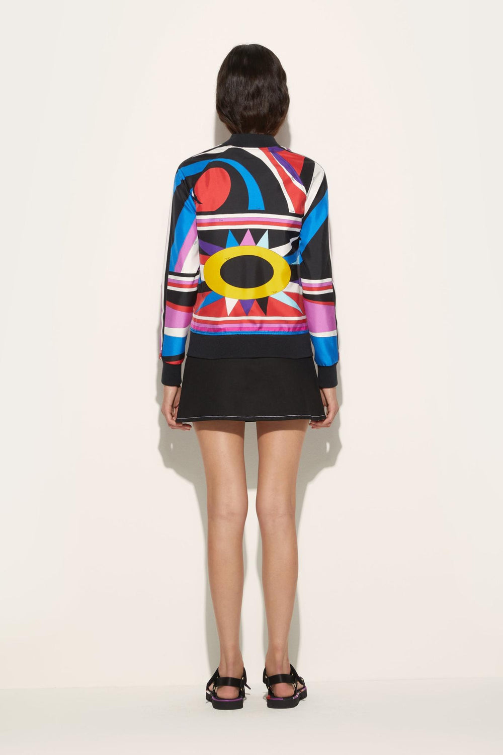 PUCCI Jackets | Women Cigni-Print Silk-Twill Bomber Jacket