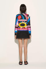 PUCCI Jackets | Women Cigni-Print Silk-Twill Bomber Jacket