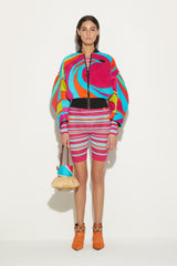 PUCCI Jackets | Women Cigni-Print Velvet Bomber Jacket