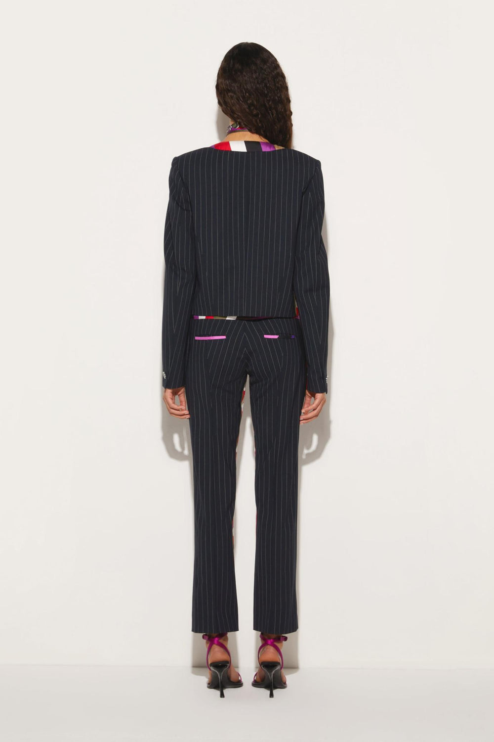 PUCCI Jackets | Women Iride-Print Pinstripe Jacket