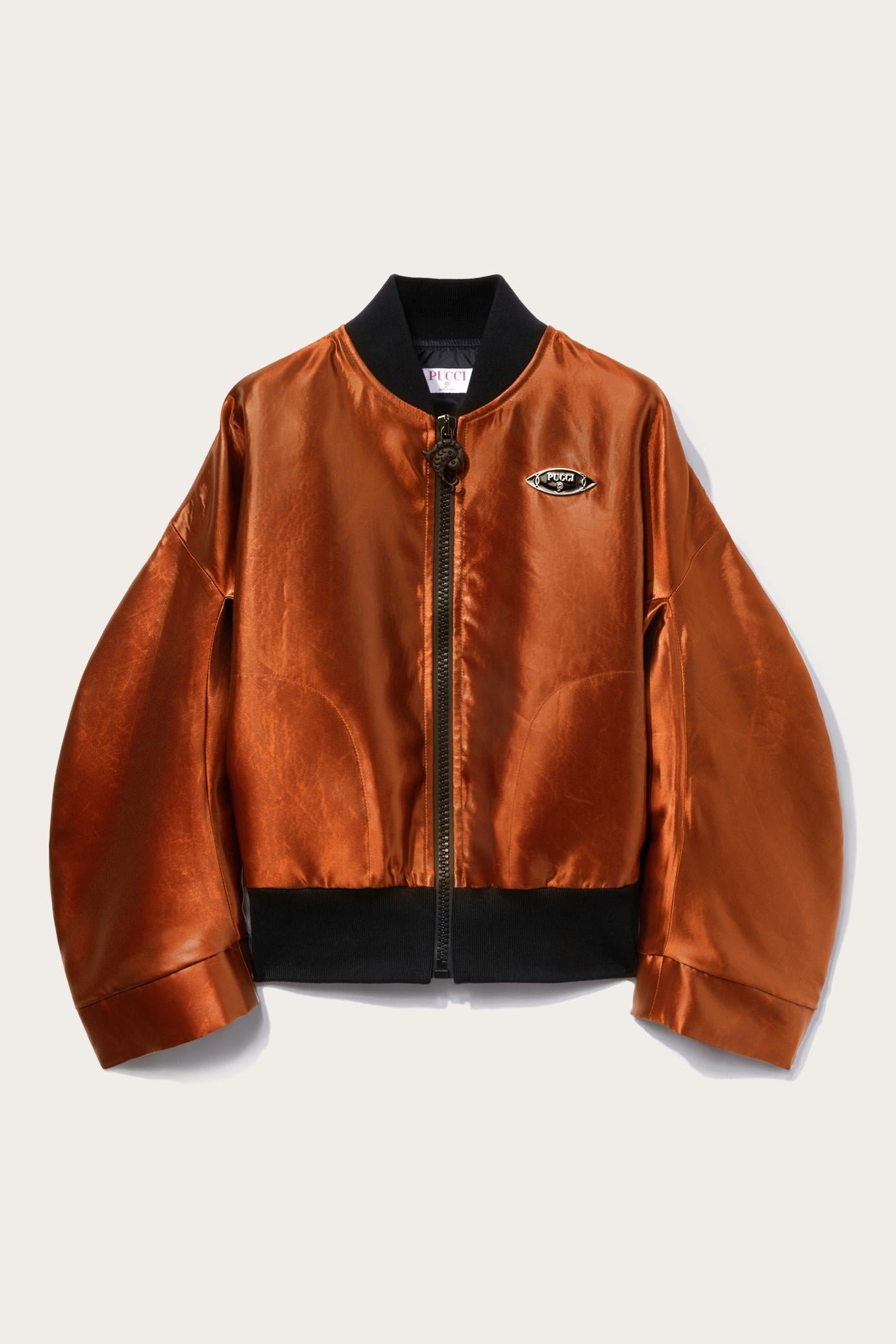 PUCCI Jackets | Women Leather-Effect Bomber Jacket