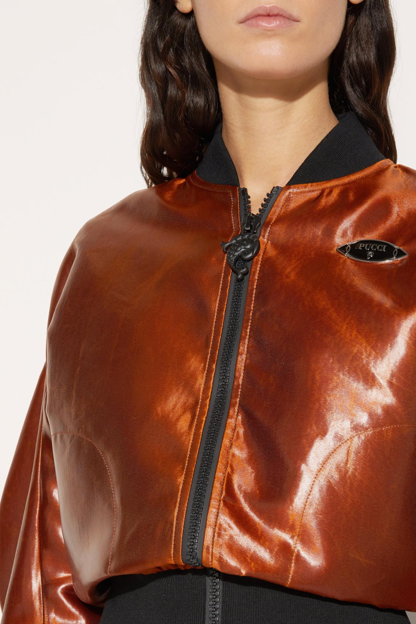 PUCCI Jackets | Women Leather-Effect Bomber Jacket