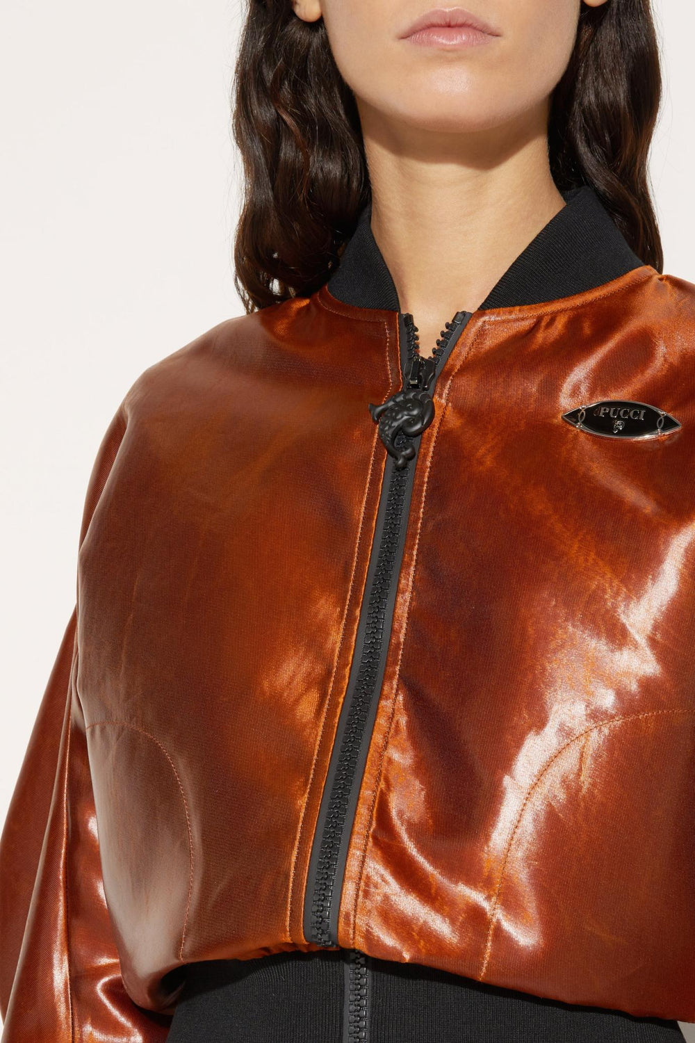 PUCCI Jackets | Women Leather-Effect Bomber Jacket