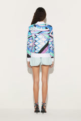 PUCCI Jackets | Women Vivara-Print Silk-Twill Bomber Jacket