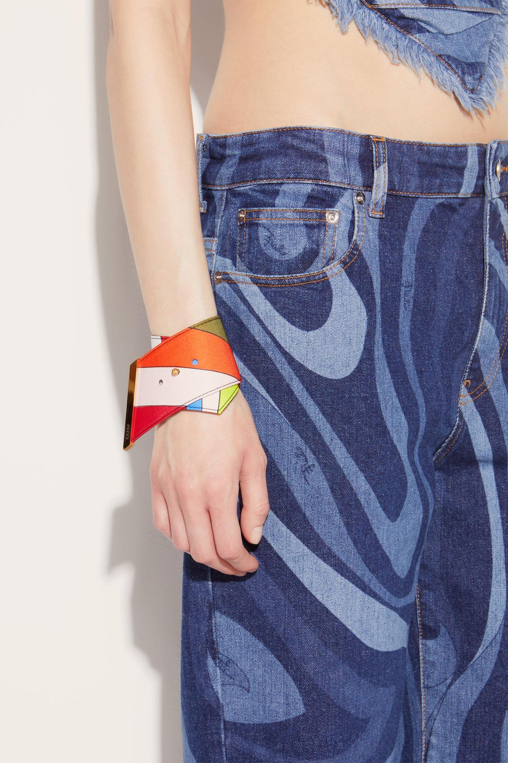 PUCCI Jewellery | Women Iride-Print Foulard Bracelet