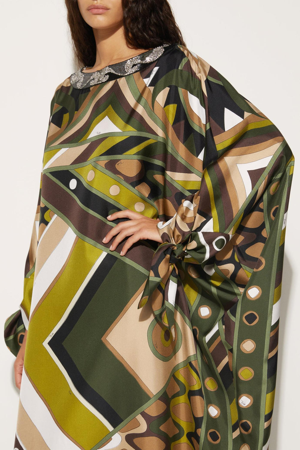 PUCCI Kaftans | Women Beaded Vivara-Print Kaftan