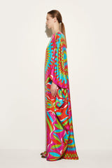 PUCCI Kaftans | Women Bersaglio-Print Silk-Twill Kaftan