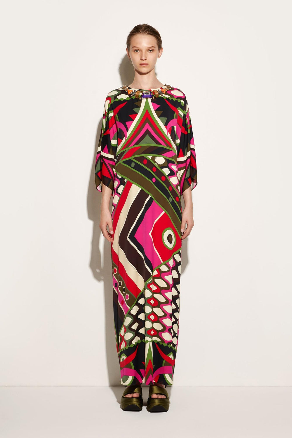 PUCCI Kaftans | Women Embellished Vivara-Print Kaftan