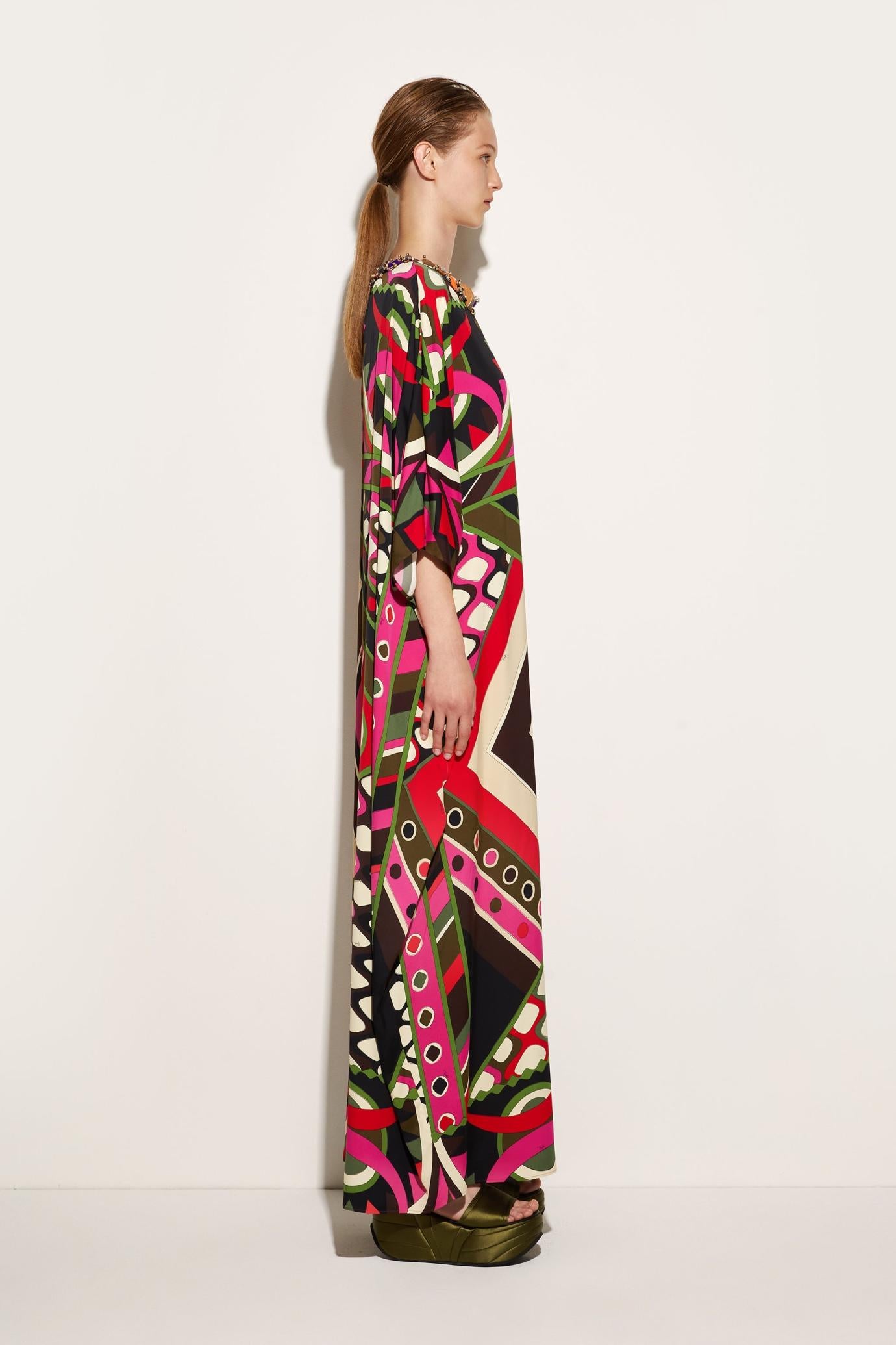 PUCCI Kaftans | Women Embellished Vivara-Print Kaftan