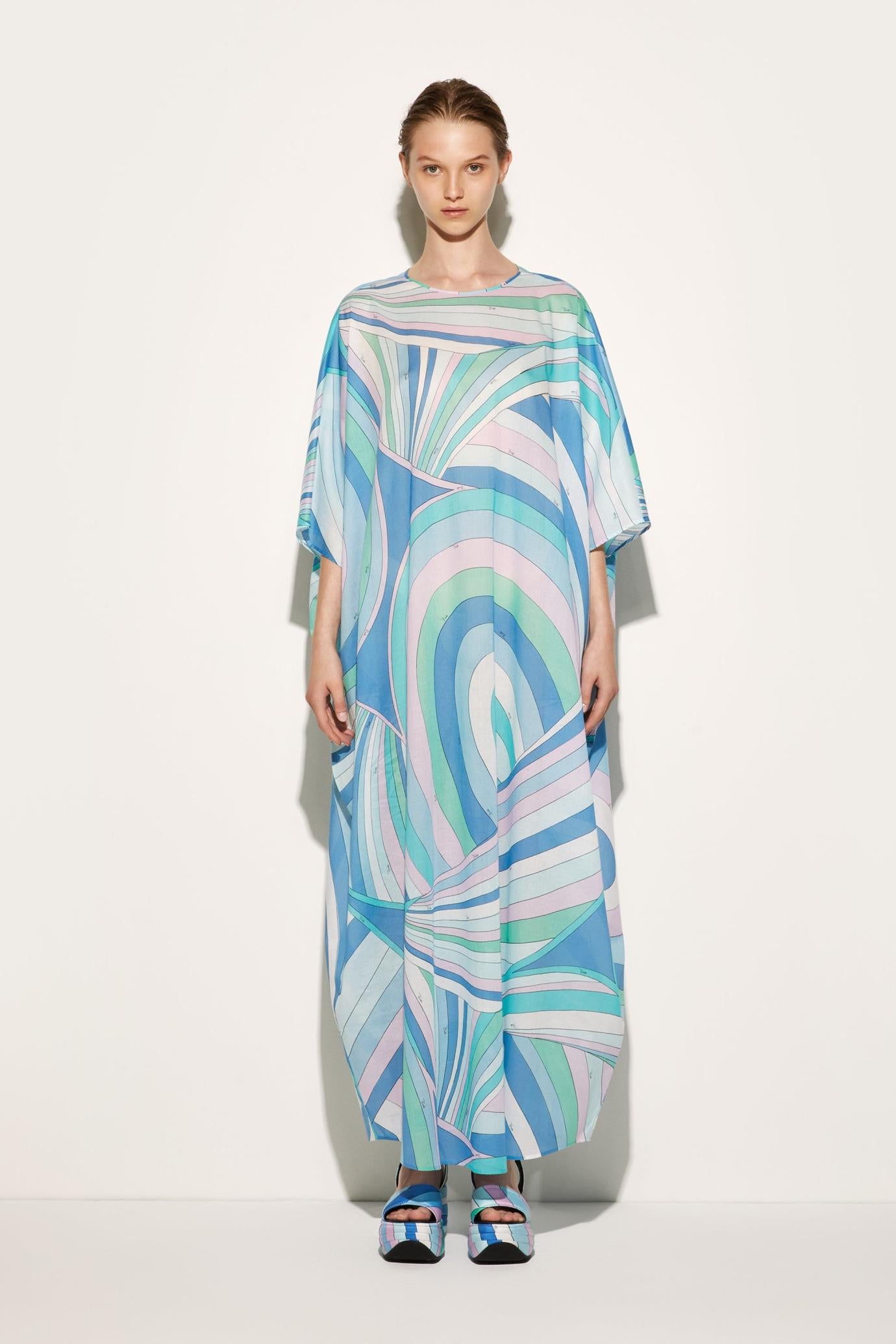 PUCCI Kaftans | Women Iride-Print Cotton Kaftan