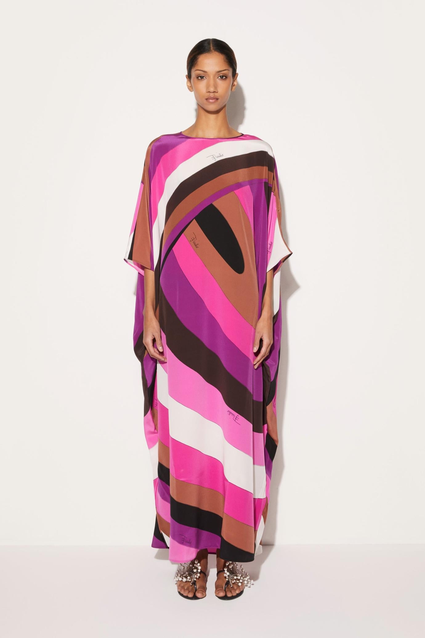 PUCCI Kaftans | Women Iride-Print Silk Kaftan