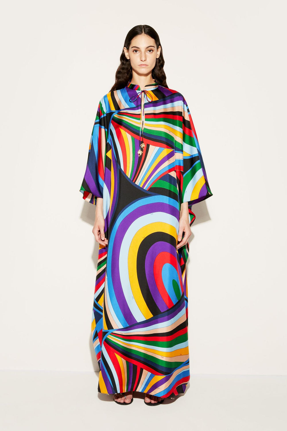 PUCCI Kaftans | Women Iride-Print Silk-Twill Kaftan