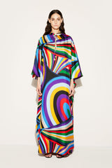 PUCCI Kaftans | Women Iride-Print Silk-Twill Kaftan
