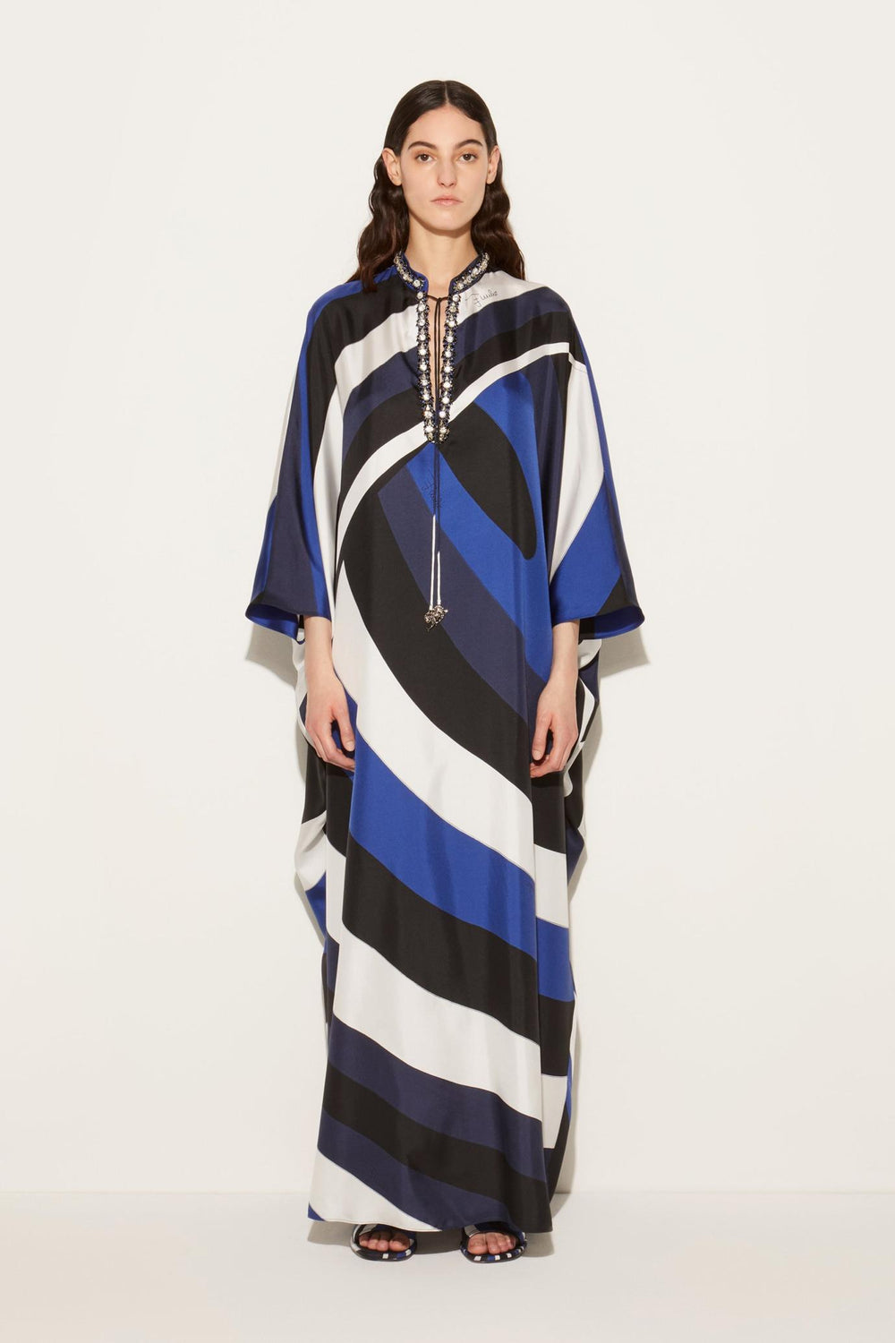 PUCCI Kaftans | Women Iride-Print Silk-Twill Kaftan