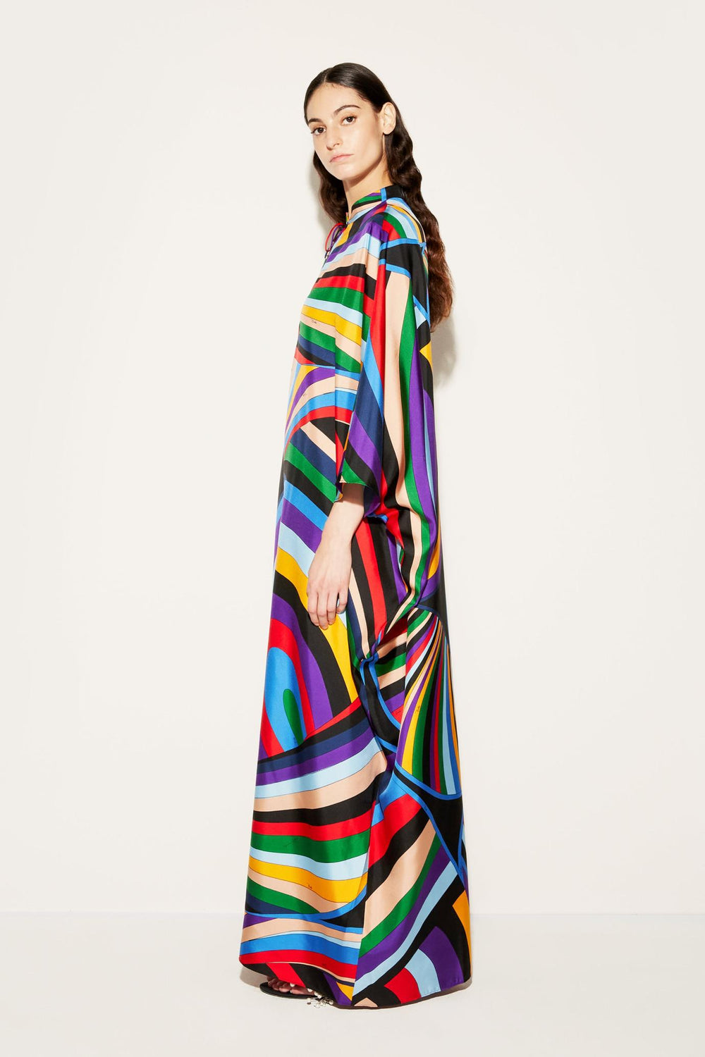 PUCCI Kaftans | Women Iride-Print Silk-Twill Kaftan