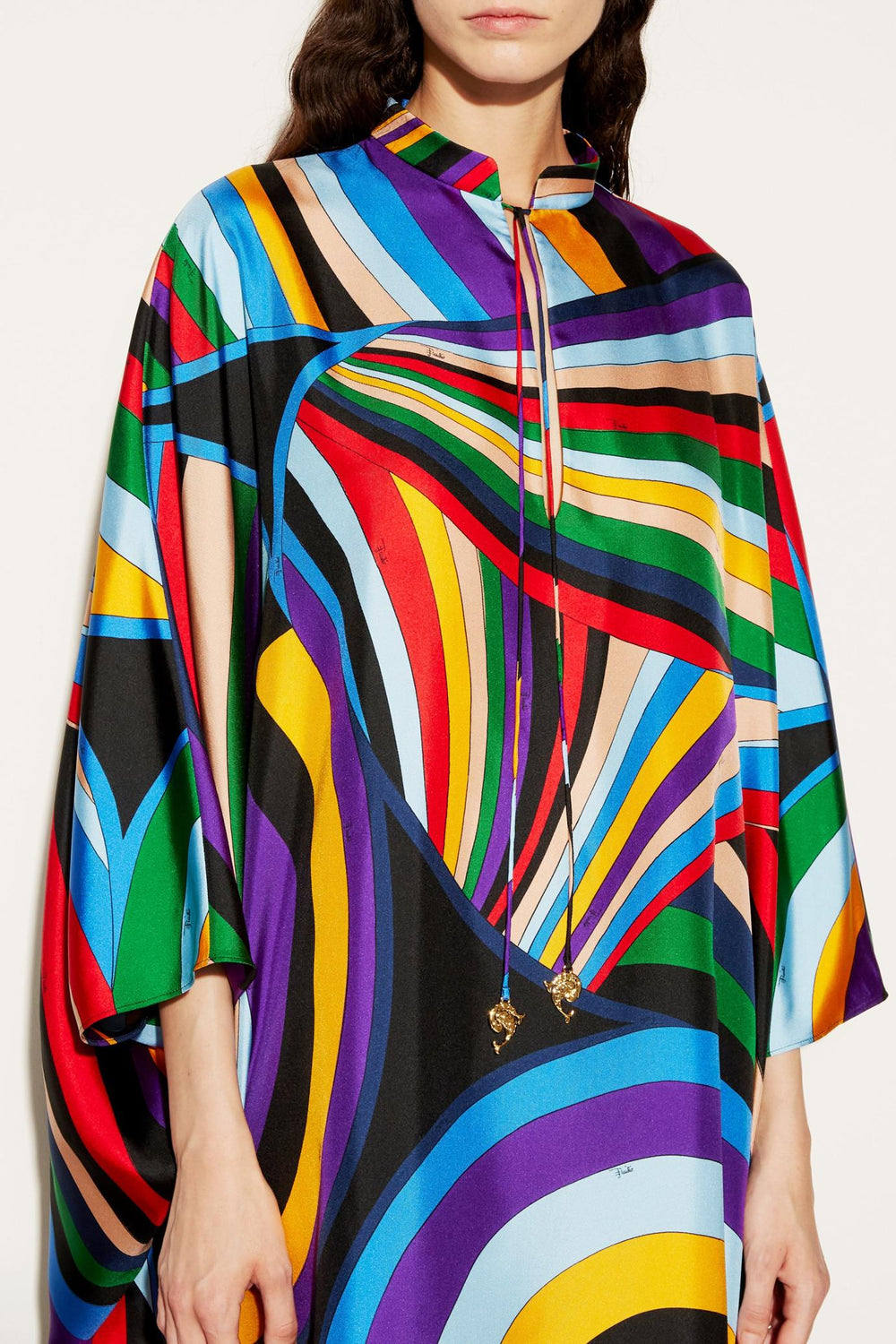 PUCCI Kaftans | Women Iride-Print Silk-Twill Kaftan