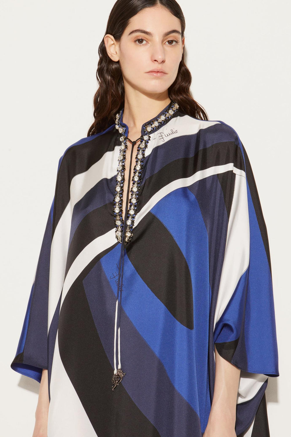 PUCCI Kaftans | Women Iride-Print Silk-Twill Kaftan