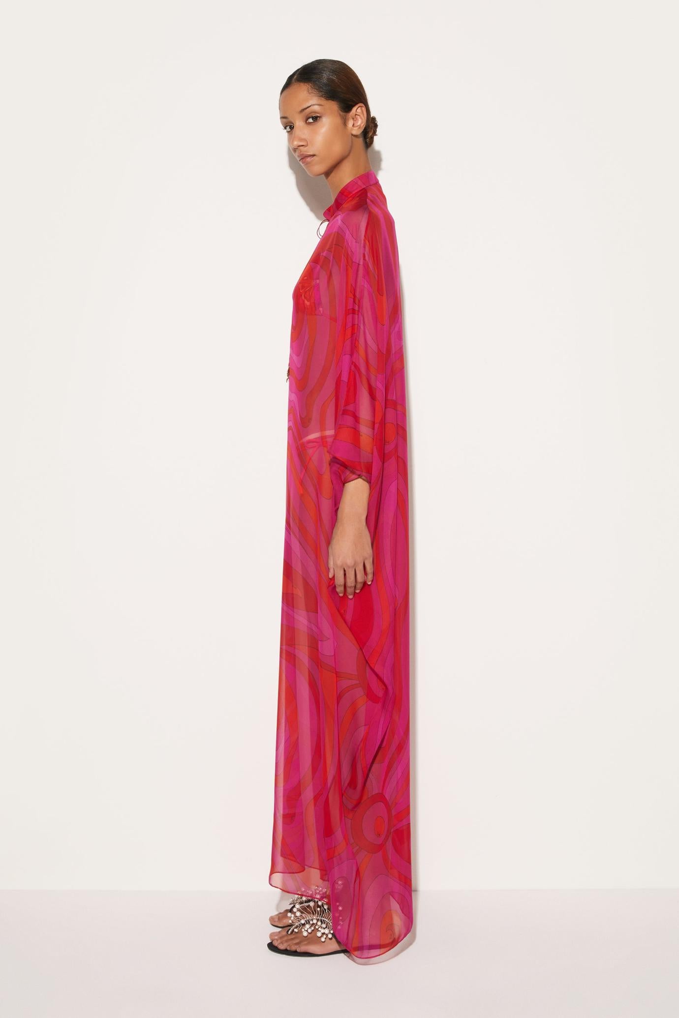 PUCCI Kaftans | Women Marmo-Print Silk Kaftan