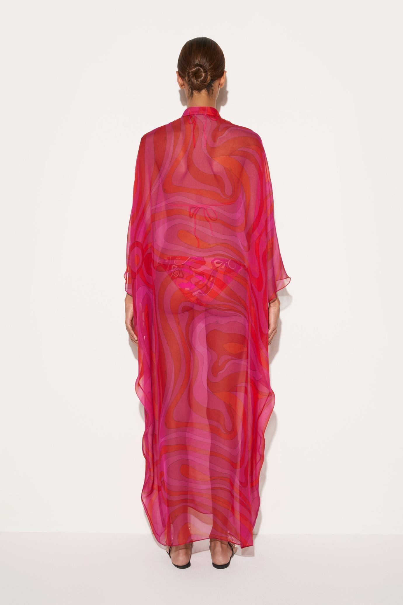 PUCCI Kaftans | Women Marmo-Print Silk Kaftan