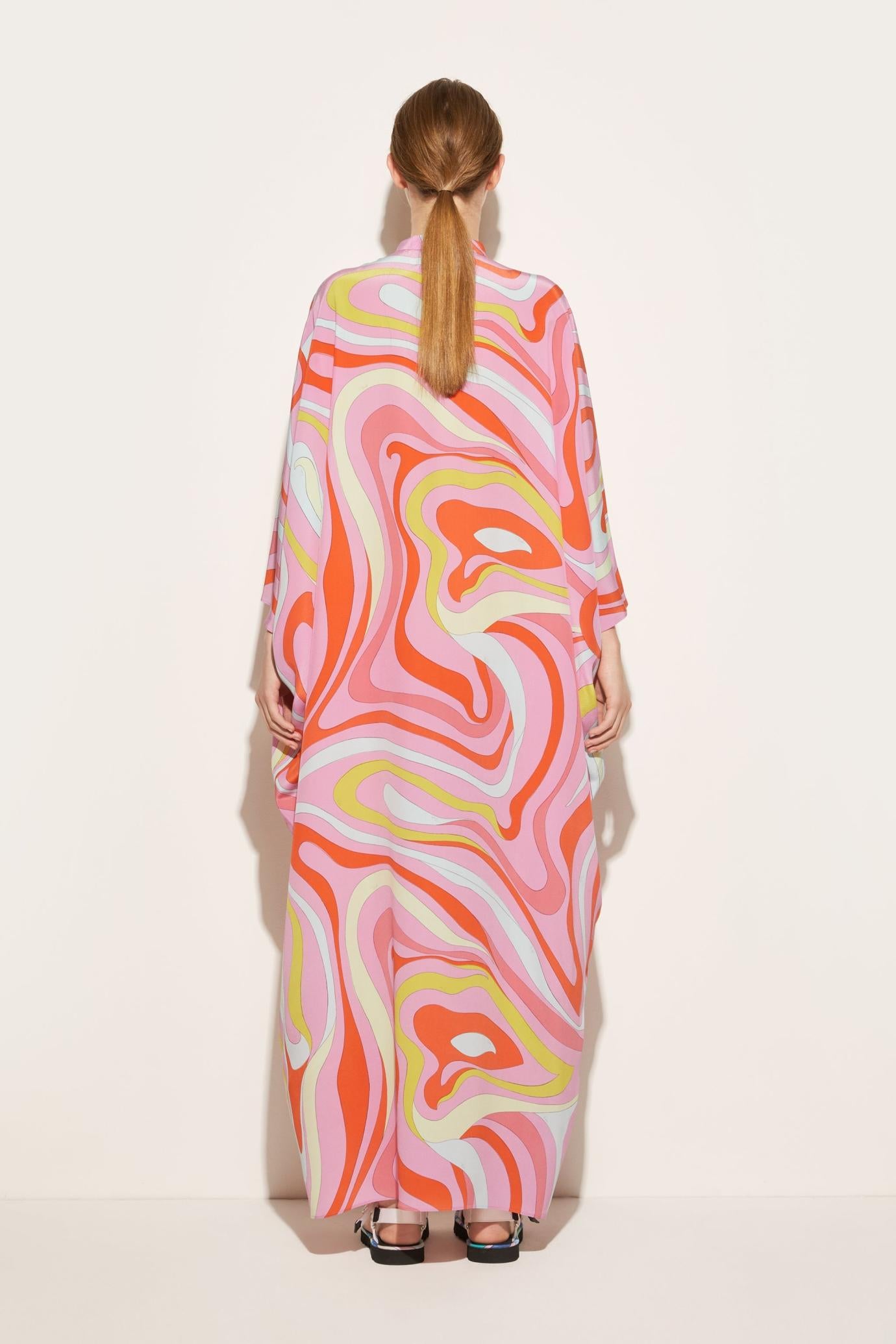 PUCCI Kaftans | Women Marmo-Print Silk Kaftan