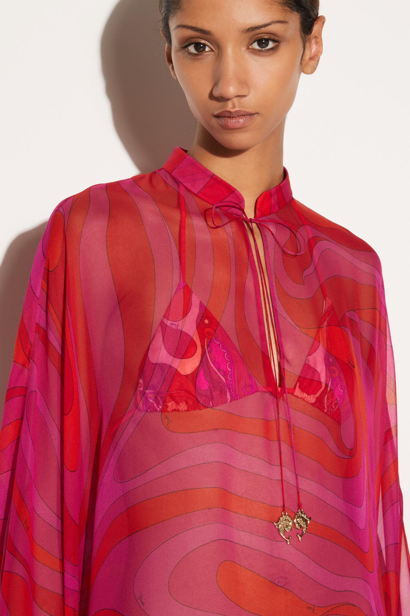 PUCCI Kaftans | Women Marmo-Print Silk Kaftan