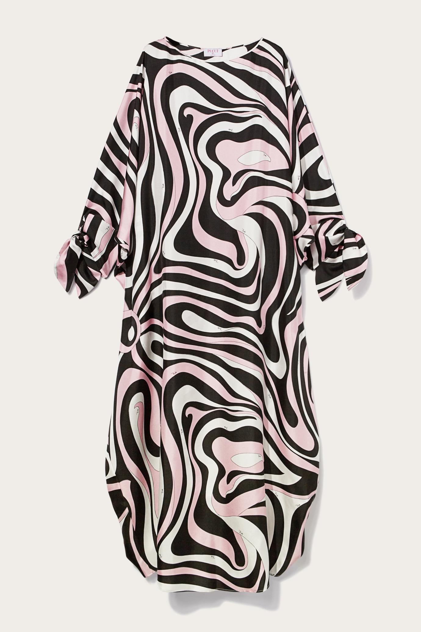 PUCCI Kaftans | Women Marmo-Print Silk-Twill Kaftan