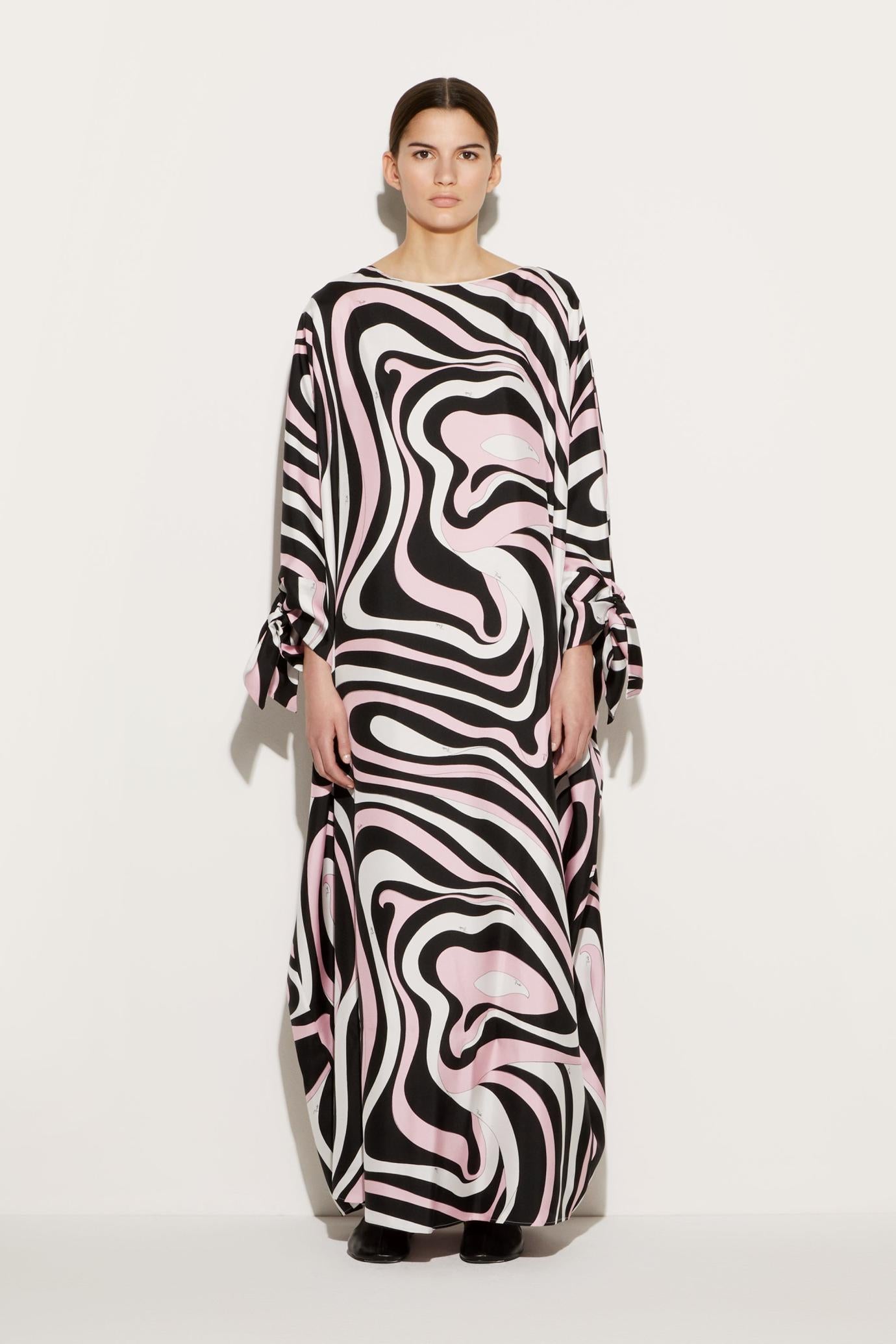 PUCCI Kaftans | Women Marmo-Print Silk-Twill Kaftan