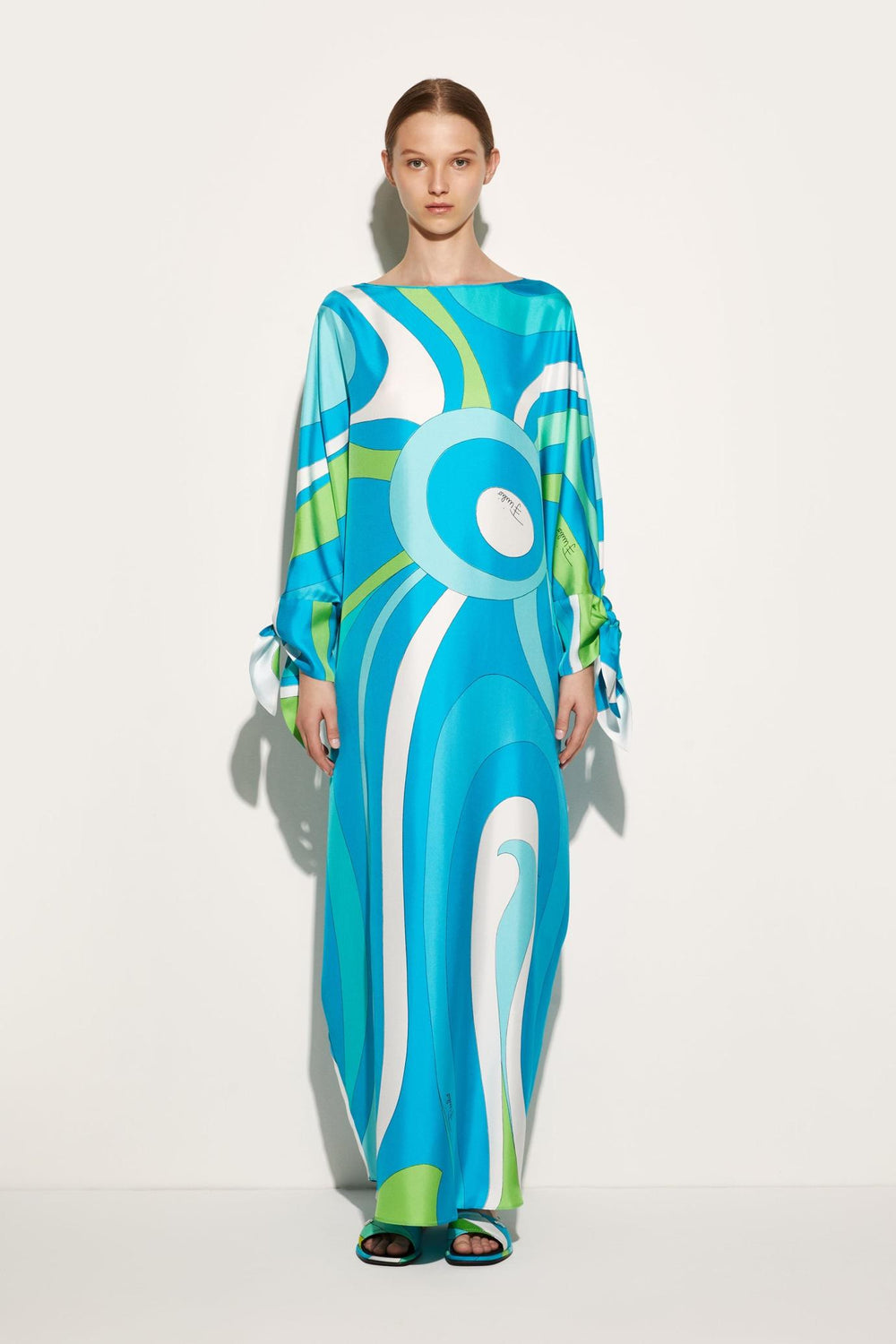 PUCCI Kaftans | Women Marmo-Print Silk-Twill Kaftan