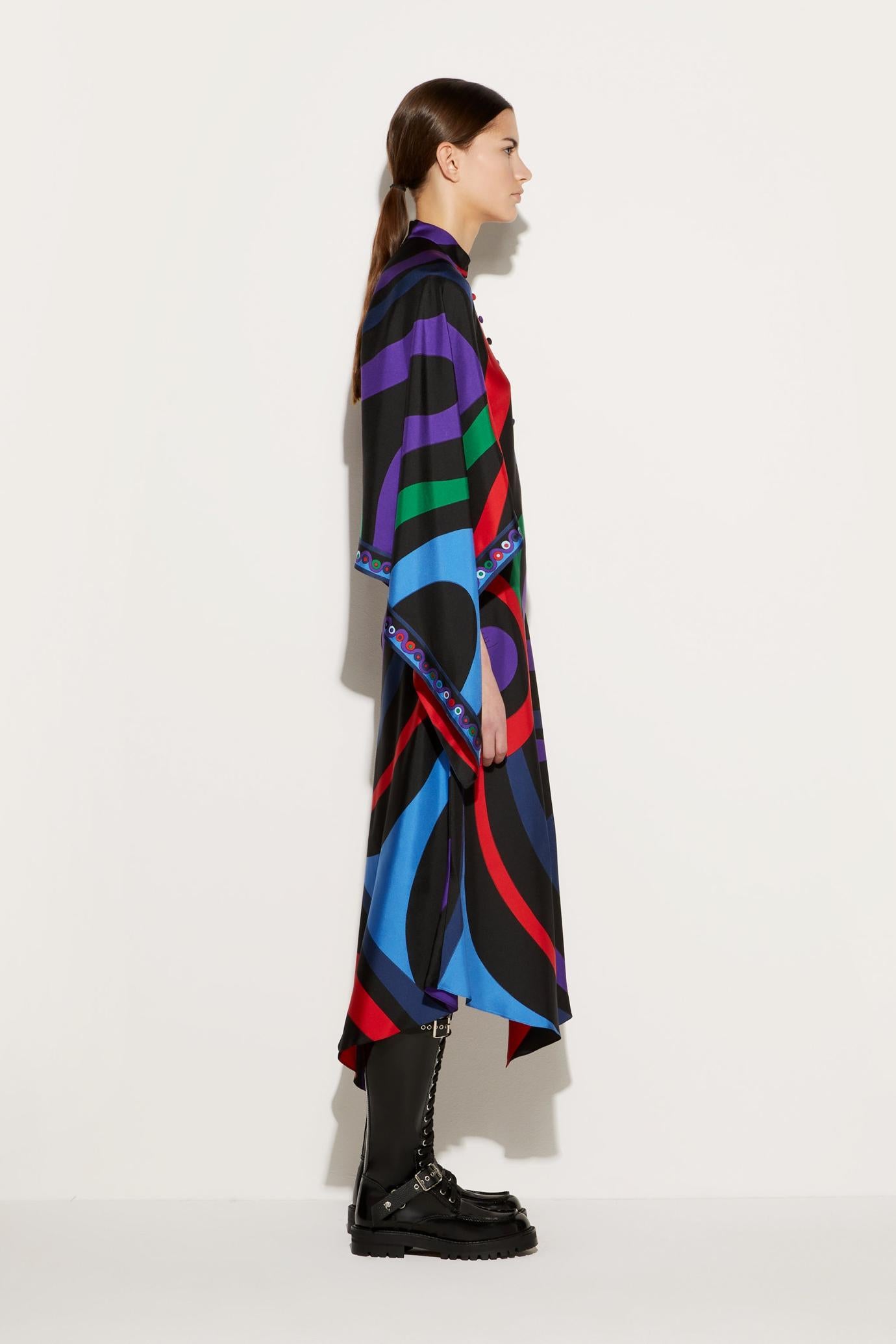 PUCCI Kaftans | Women Marmo-Print Silk-Twill Kaftan