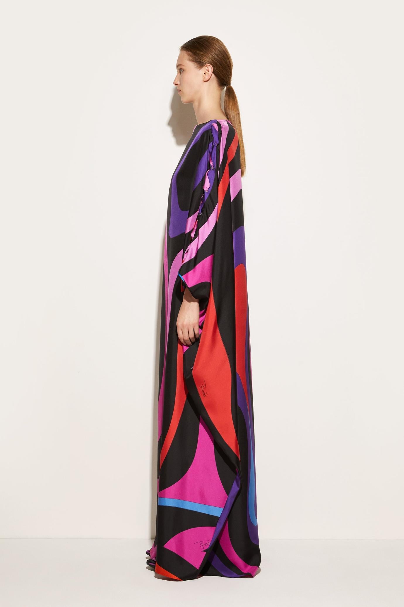 PUCCI Kaftans | Women Marmo-Print Silk-Twill Kaftan