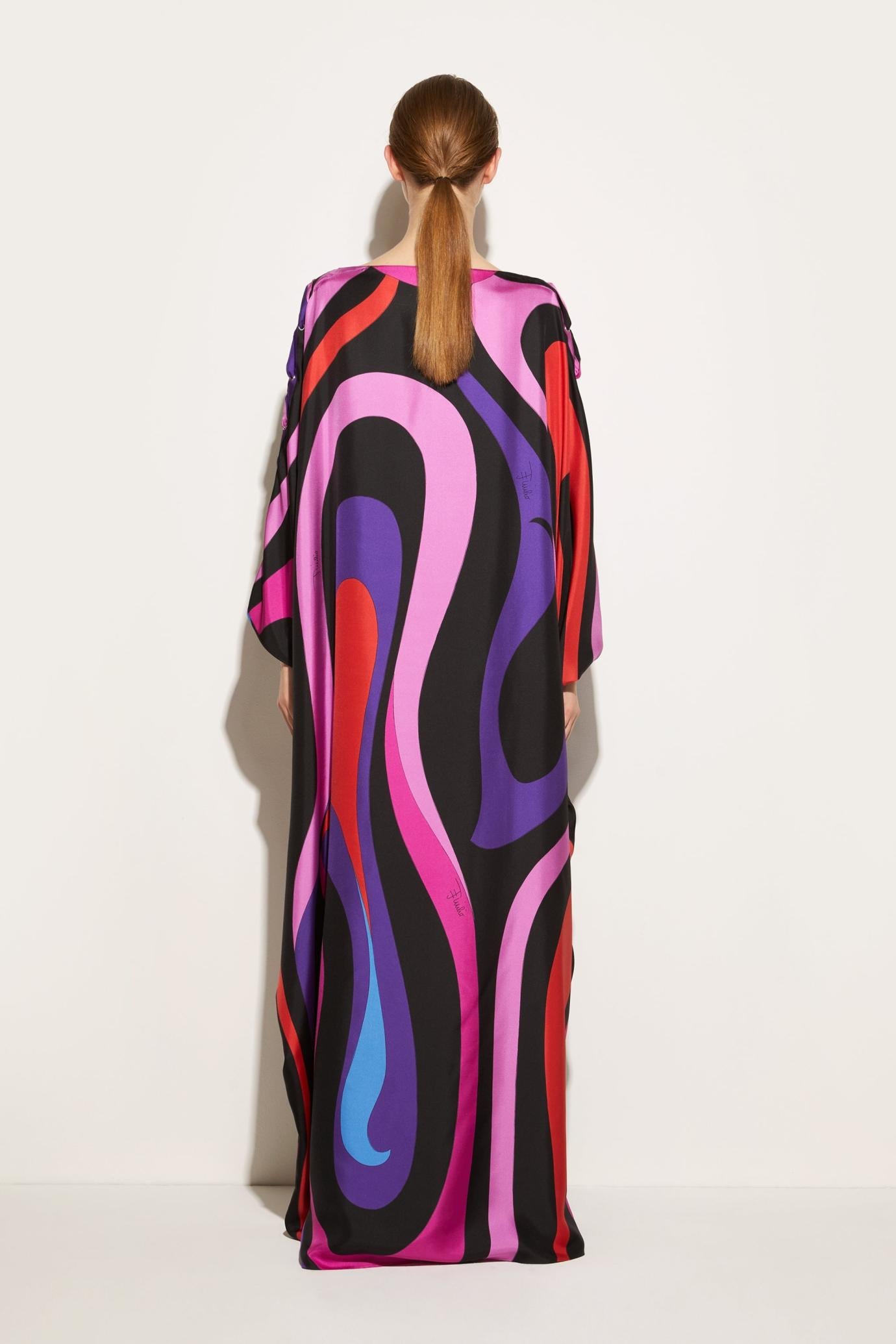 PUCCI Kaftans | Women Marmo-Print Silk-Twill Kaftan