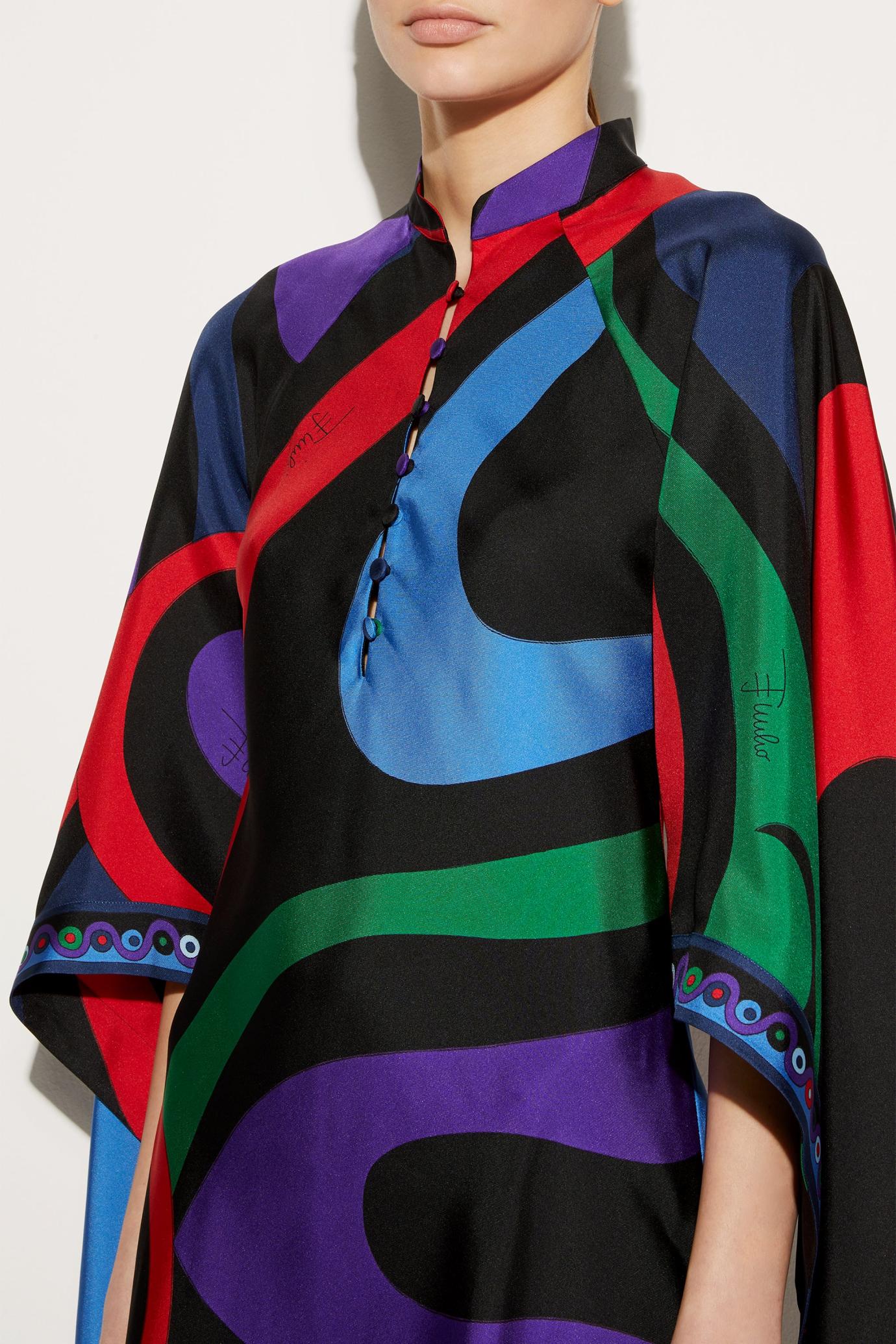 PUCCI Kaftans | Women Marmo-Print Silk-Twill Kaftan