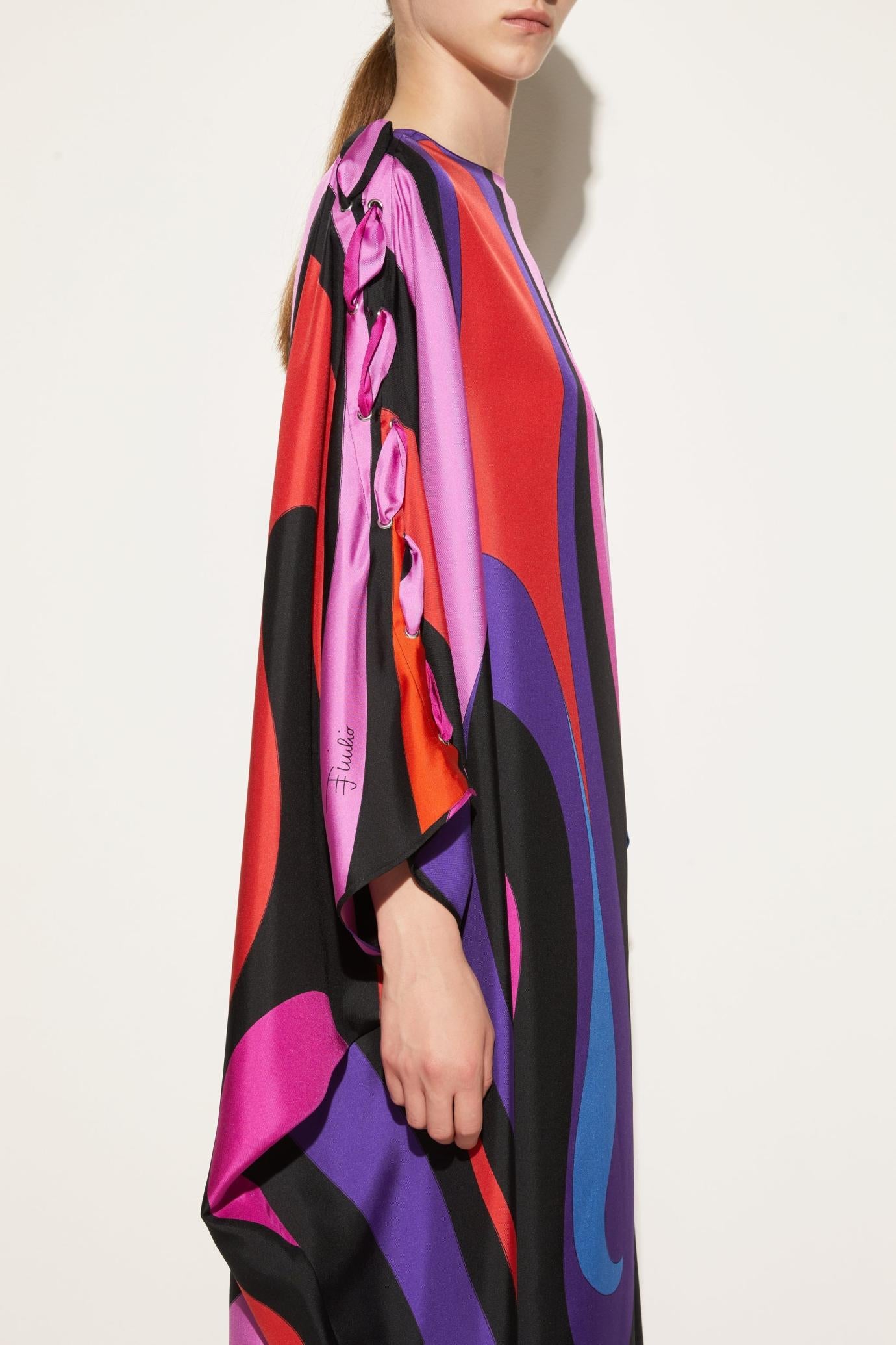 PUCCI Kaftans | Women Marmo-Print Silk-Twill Kaftan