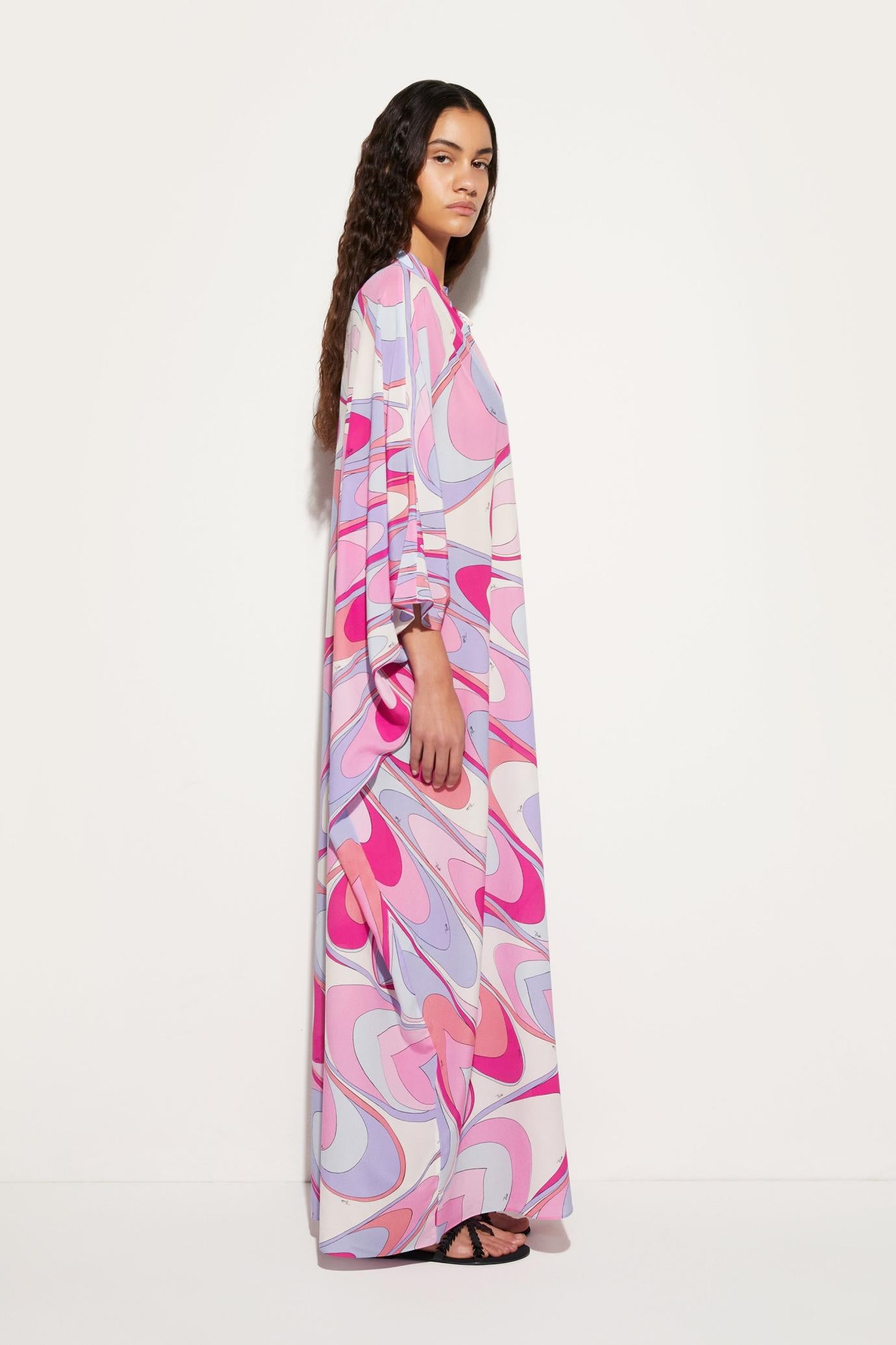PUCCI Kaftans | Women Onde-Print Silk Kaftan