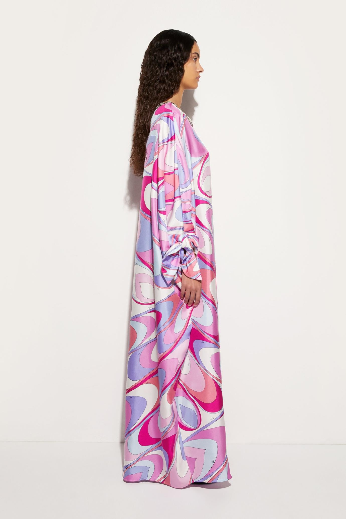 PUCCI Kaftans | Women Onde-Print Silk Kaftan