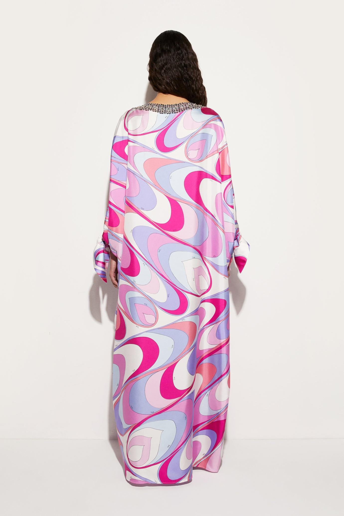 PUCCI Kaftans | Women Onde-Print Silk Kaftan