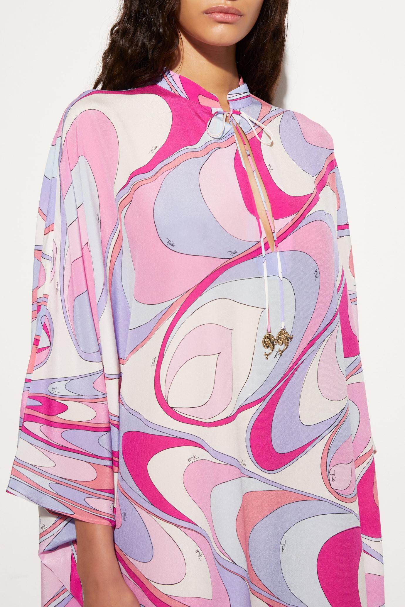 PUCCI Kaftans | Women Onde-Print Silk Kaftan