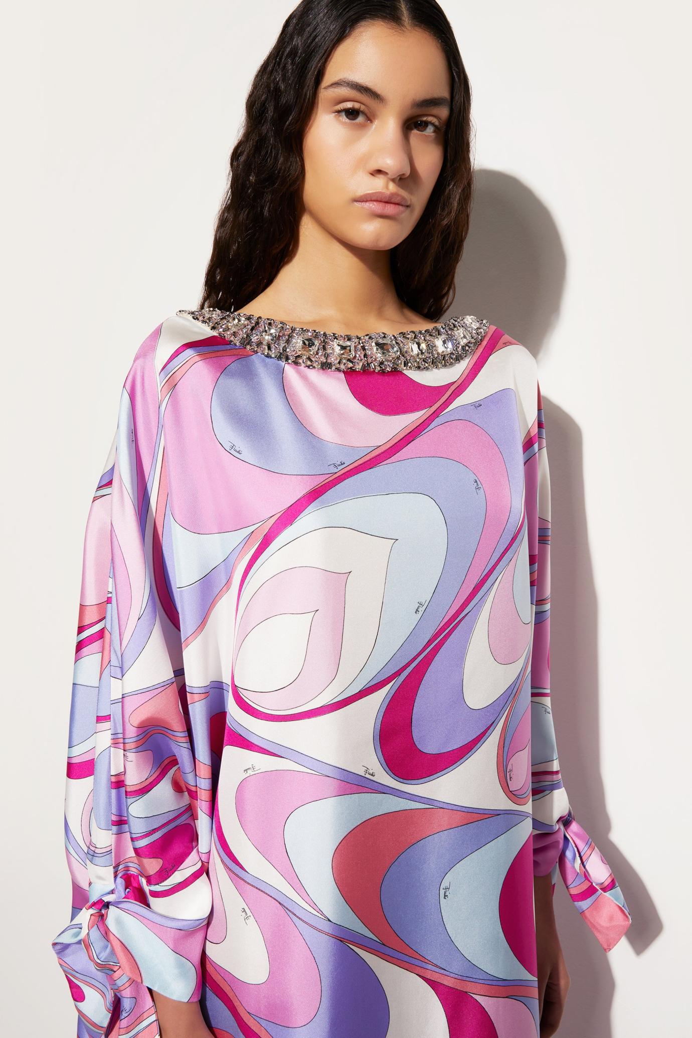 PUCCI Kaftans | Women Onde-Print Silk Kaftan