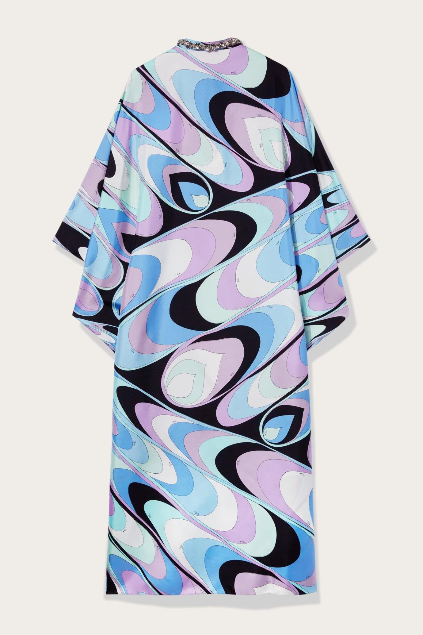 PUCCI Kaftans | Women Onde-Print Silk-Twill Kaftan