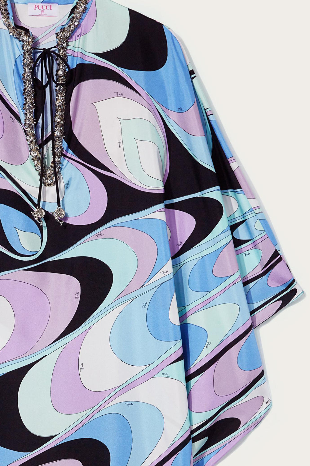 PUCCI Kaftans | Women Onde-Print Silk-Twill Kaftan