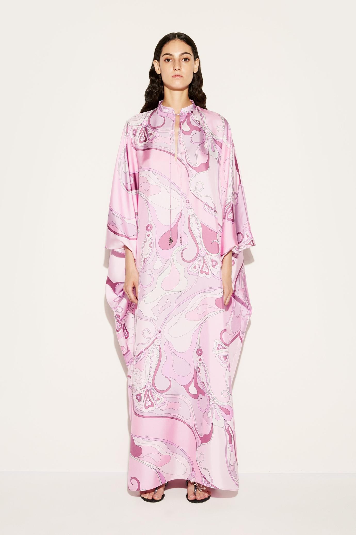 PUCCI Kaftans | Women Orchidee-Print Silk-Twill Kaftan