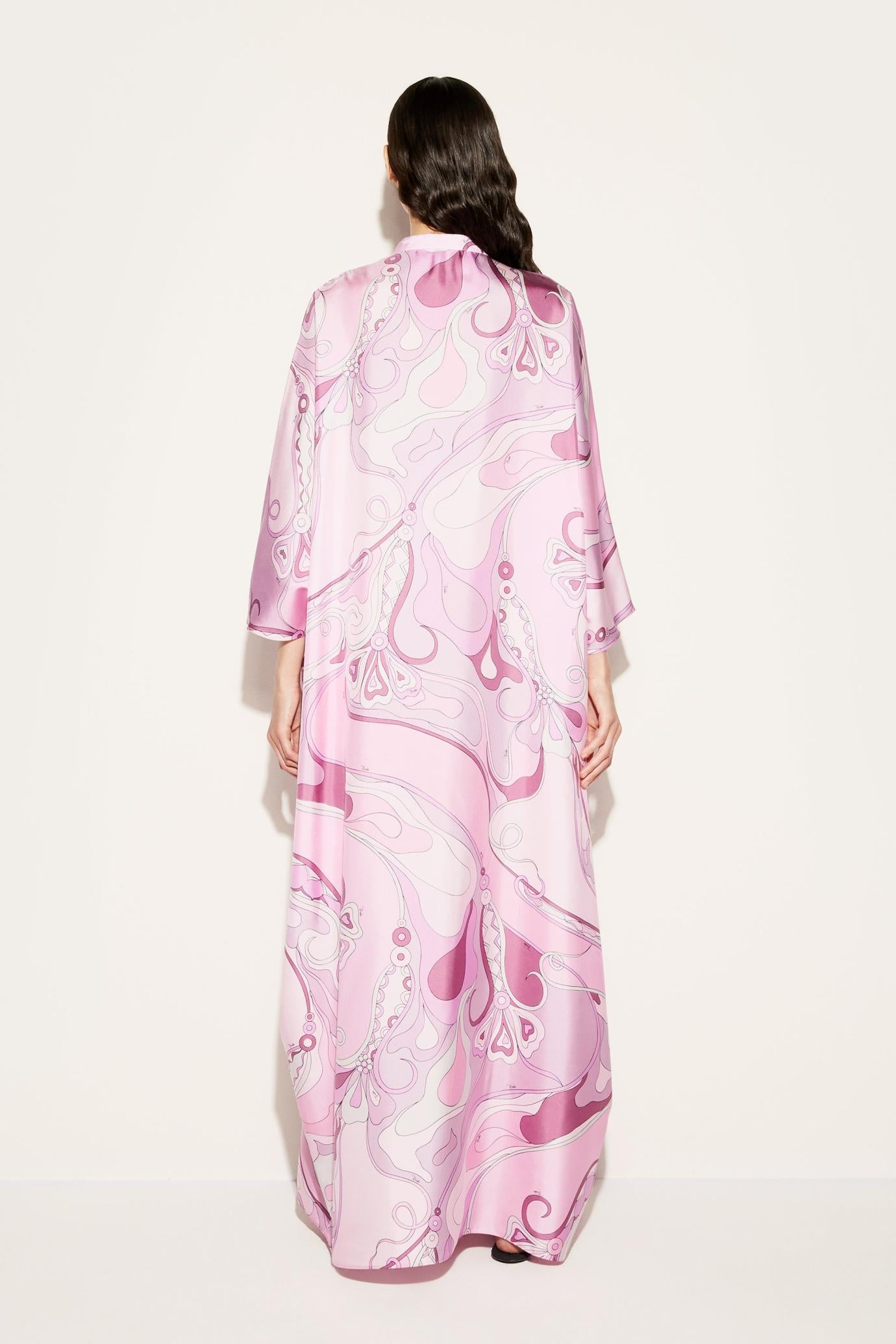 PUCCI Kaftans | Women Orchidee-Print Silk-Twill Kaftan