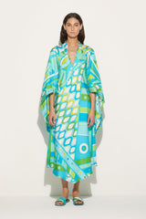 PUCCI Kaftans | Women Vivara-Print Silk-Twill Kaftan