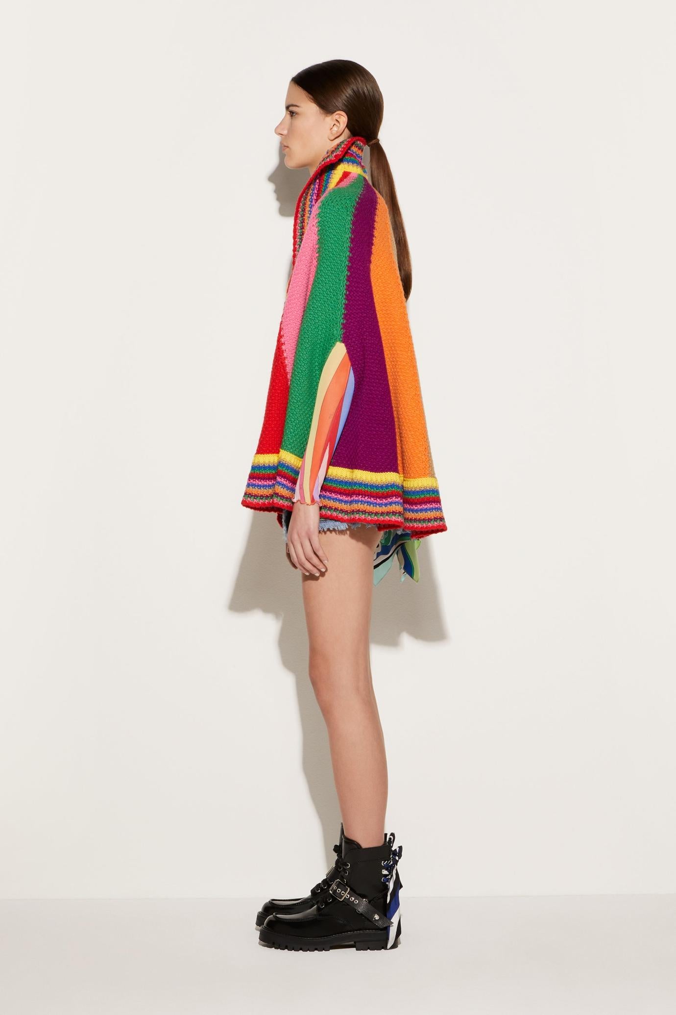 PUCCI Knitwear | Women Colourblock Wool Cape