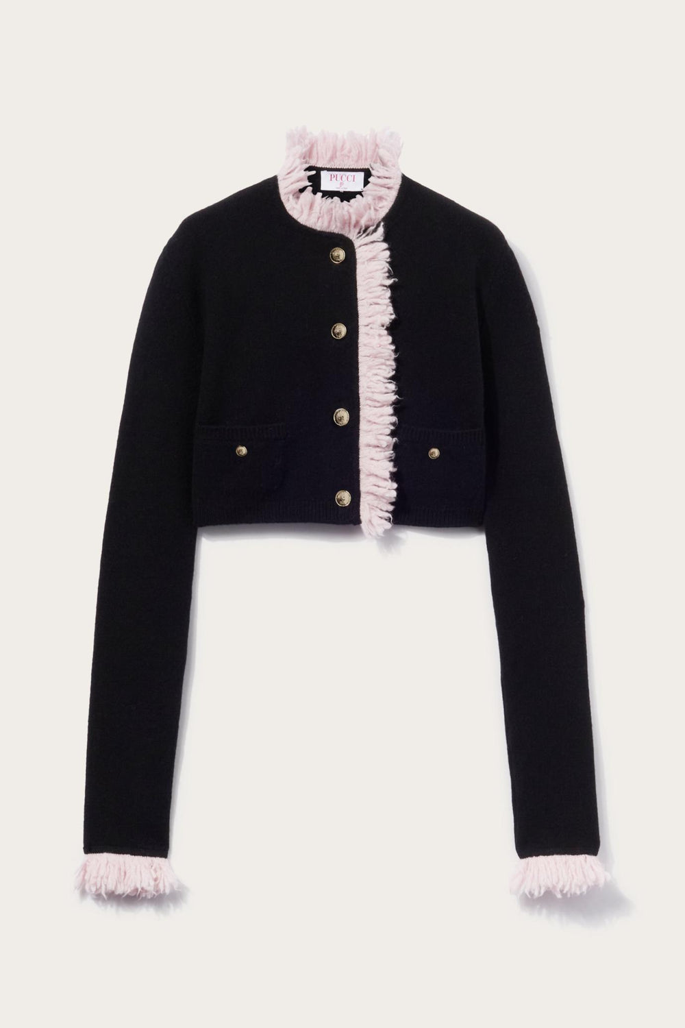 PUCCI Knitwear | Women Fringed Cropped Cardigan