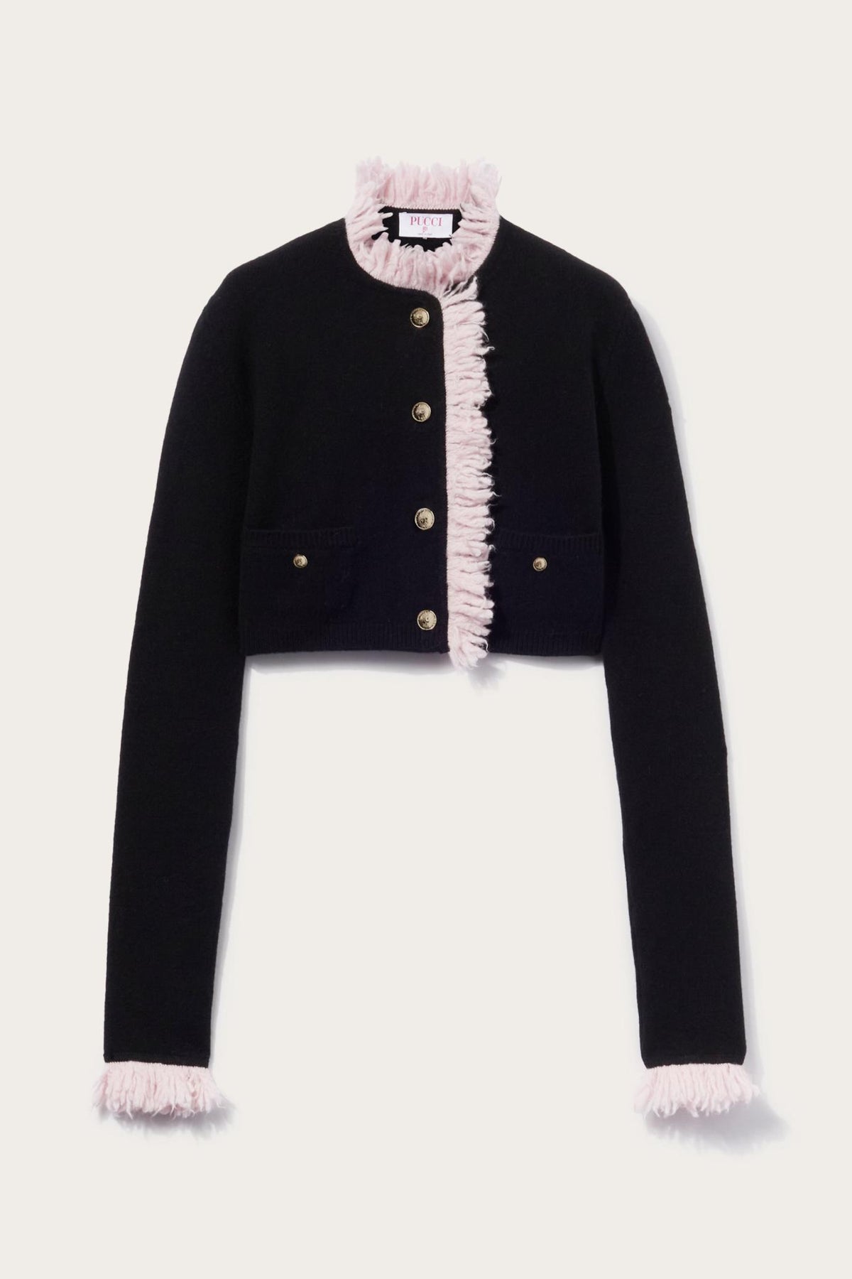 PUCCI Knitwear | Women Fringed Cropped Cardigan