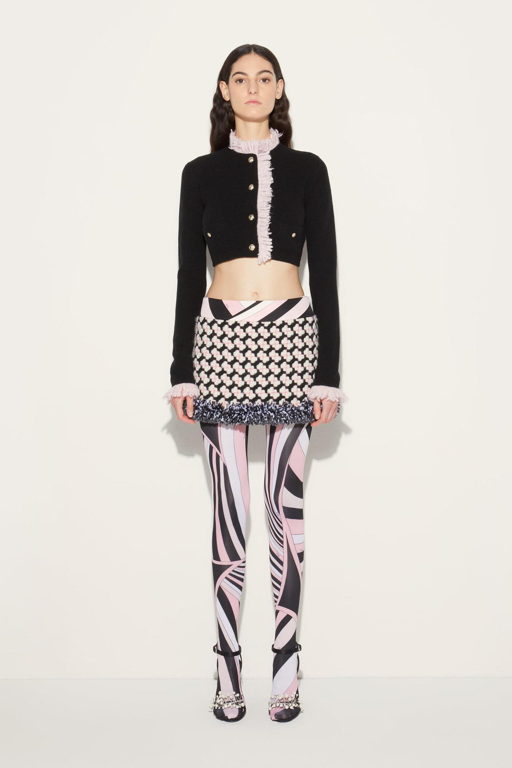 PUCCI Knitwear | Women Fringed Cropped Cardigan