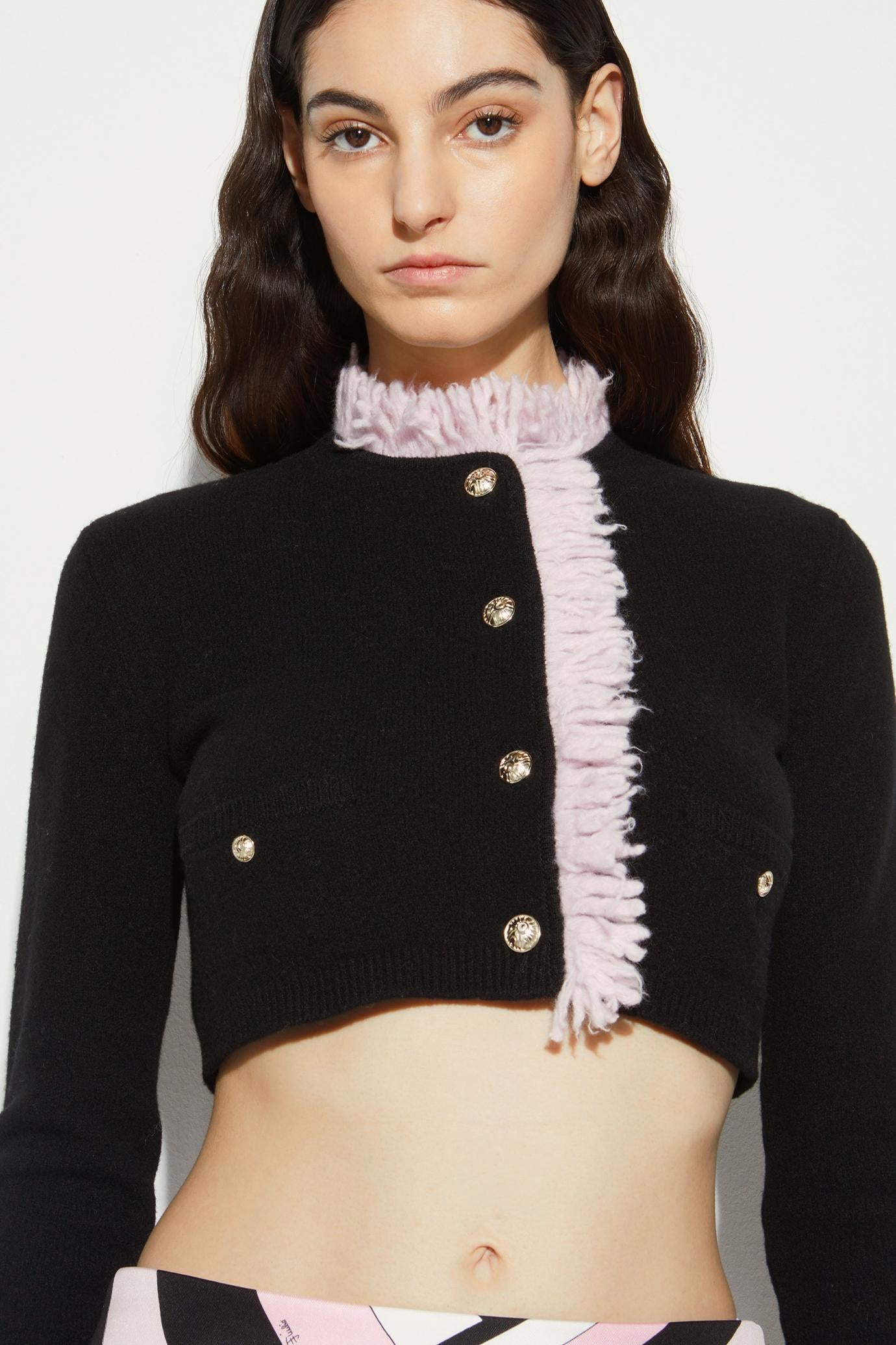PUCCI Knitwear | Women Fringed Cropped Cardigan