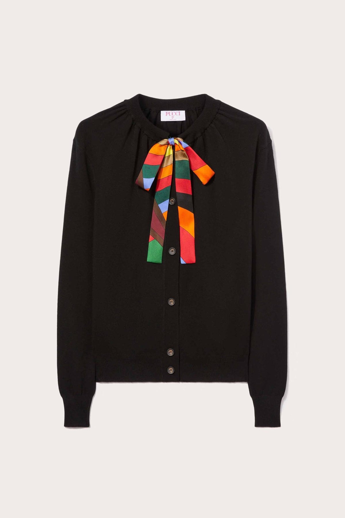 PUCCI Knitwear | Women Iride Print Silk-Twill Cardigan